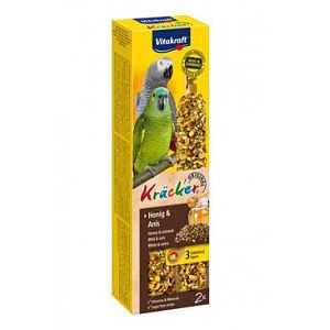 Vitakraft Bird Kräcker Parrot African Honey Tyč 2ks