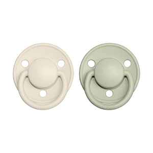 BIBS De Lux dudlíky z přírodního kaučuku 2 ks vel. 2 Ivory / Sage