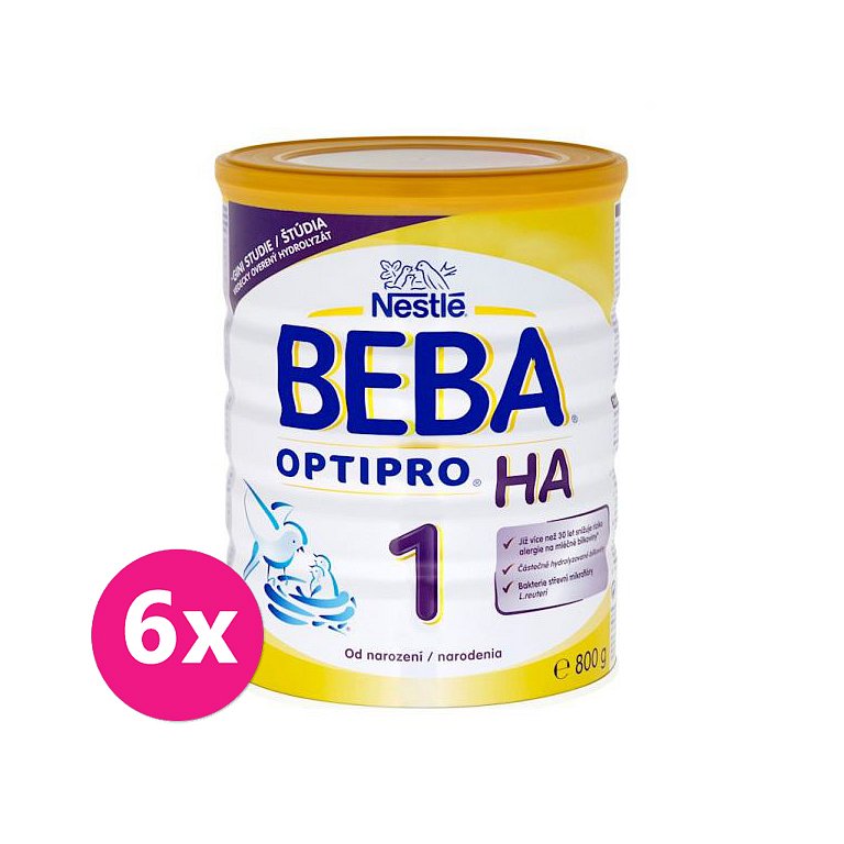6 x BEBA OPTIPRO HA 1 (800 g) - kojenecké mléko