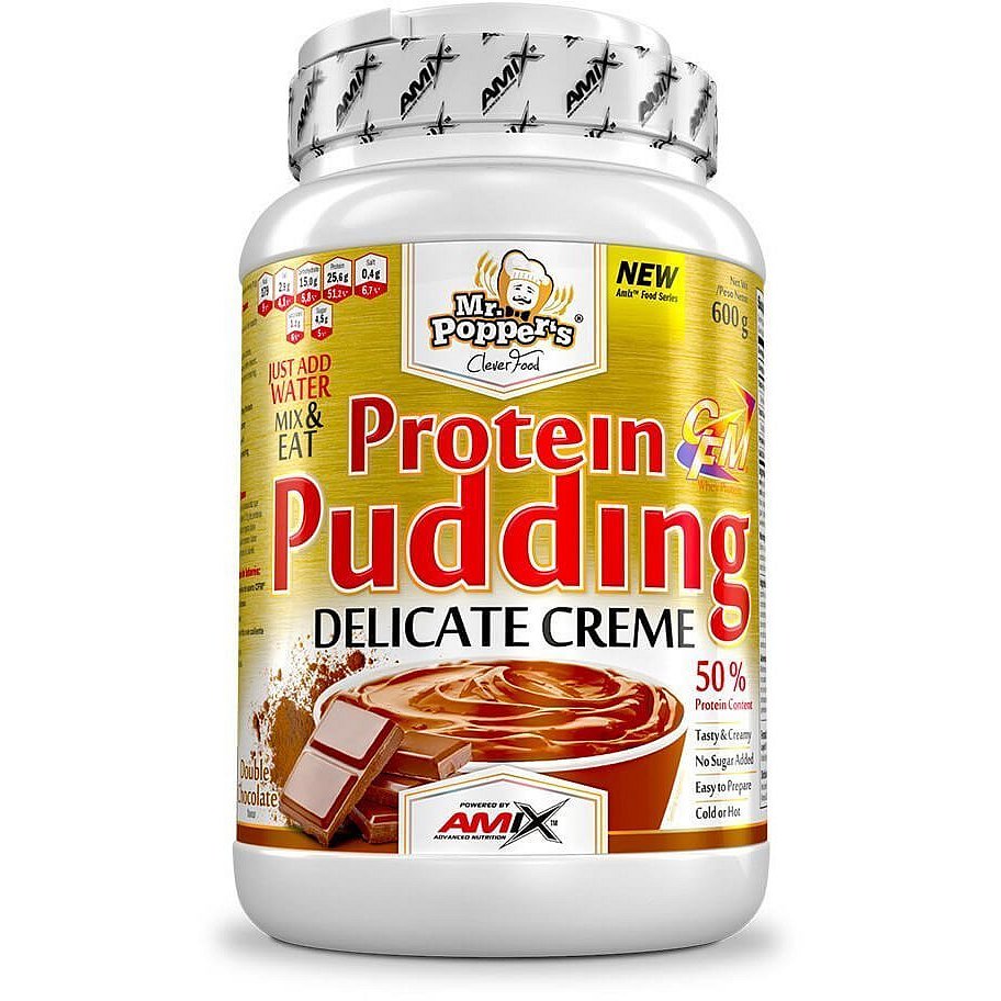 AMIX Mr. Popper's Protein Pudding Creme Dvojitá čokoláda 600g