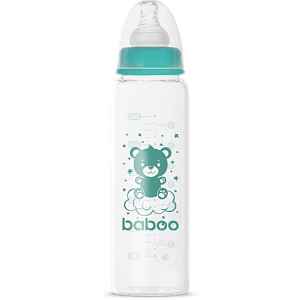 Baboo Anti-colic Glass Feeding Bottle Narrow Neck skleněná kojenecká láhev 3m+ 1 ks