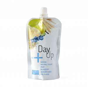 Day Up Ovocná kapsička banán, hruška, borůvka s jogurtem a cereáliemi 120 g