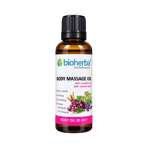 Tělový masážní olej na pokožku se striemi a celulitidou – 50 ml – Bioherba