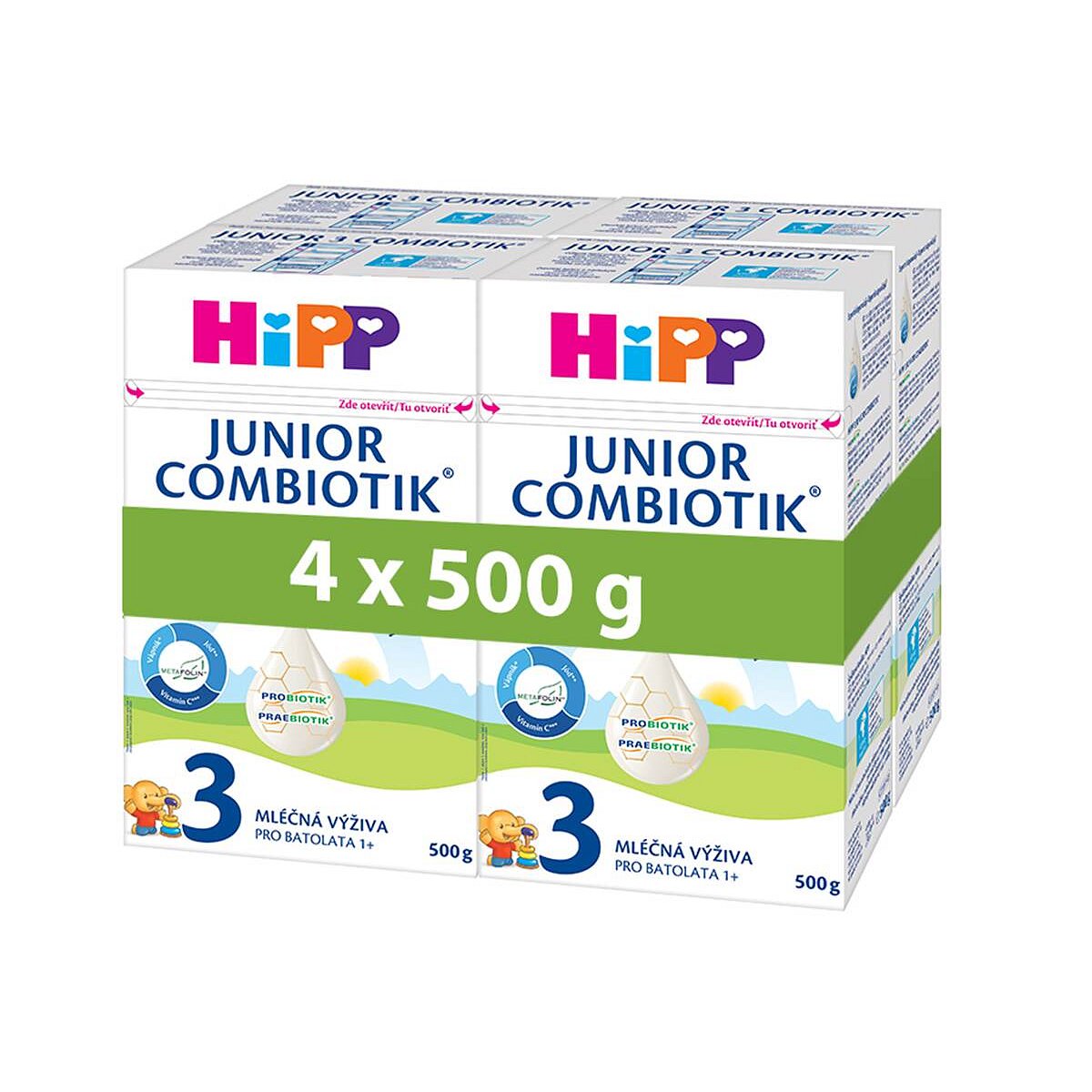 HiPP MLÉKO HiPP 3 JUNIOR Combiotik 4x500g