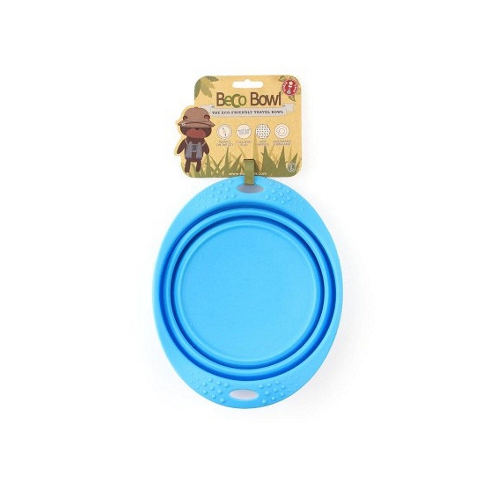 BECO Bowl Travel EKO Cestovní miska pro psy modrá L