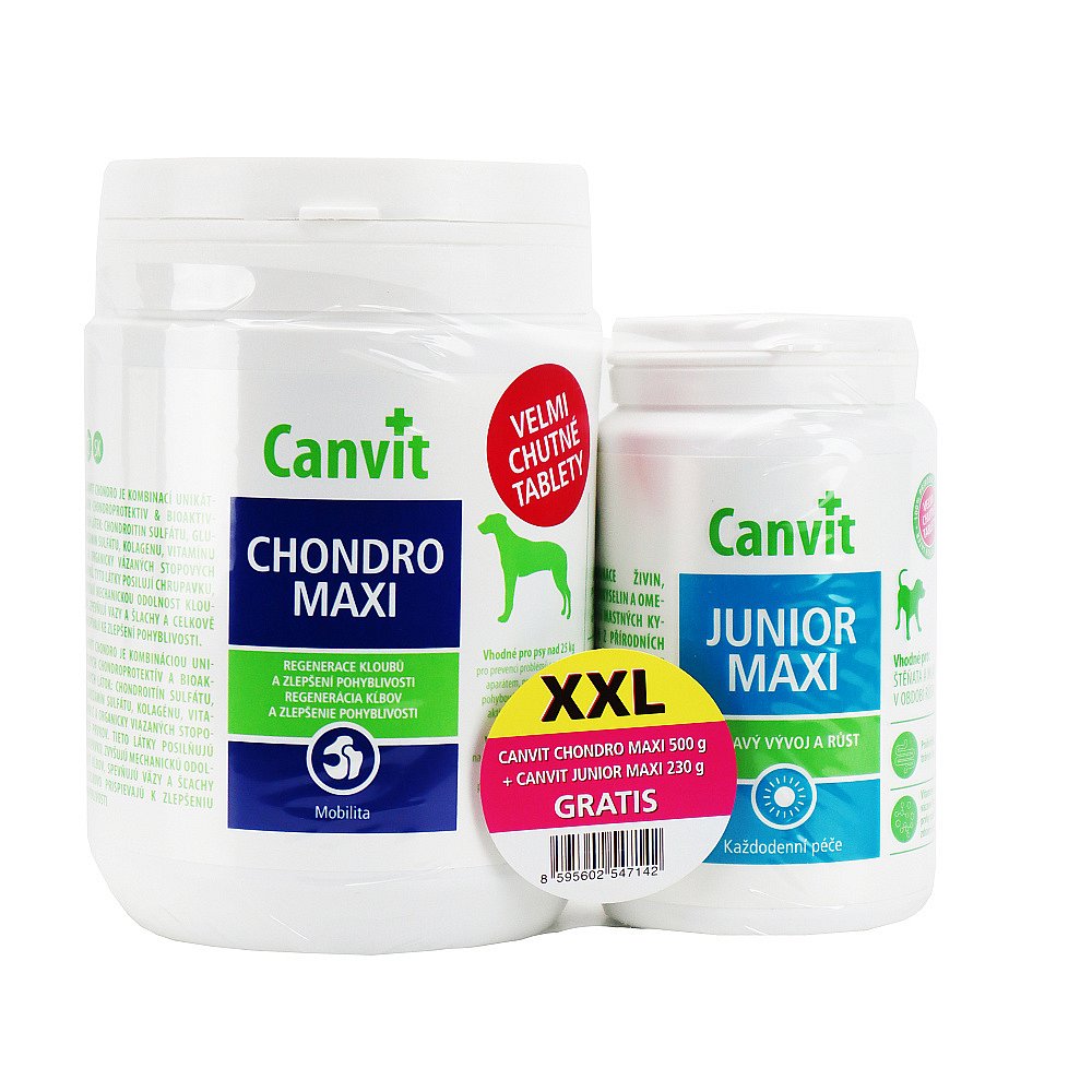 Canvit Chondro Maxi 500g +Canvit Junior Maxi 230g