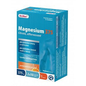 Dr.Max Magnesium Citrat 375mg 20 šumivých tablet