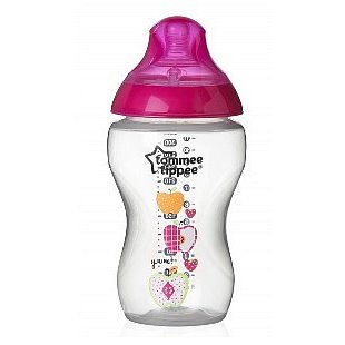 Láhev Tomme Tippee C2N 340 ml 2ks růžová