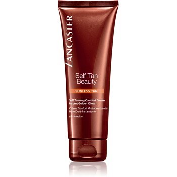 Lancaster Self Tan Beauty komfortní samoopalovací krém na tělo a obličej odstín 02 Medium  125 ml