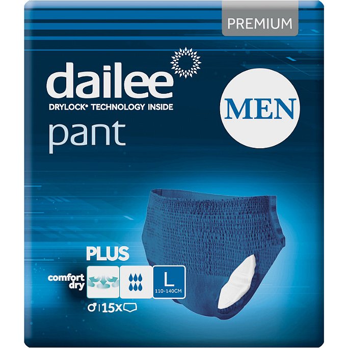 Dailee PANT MEN Premium Plus L Blue 15ks