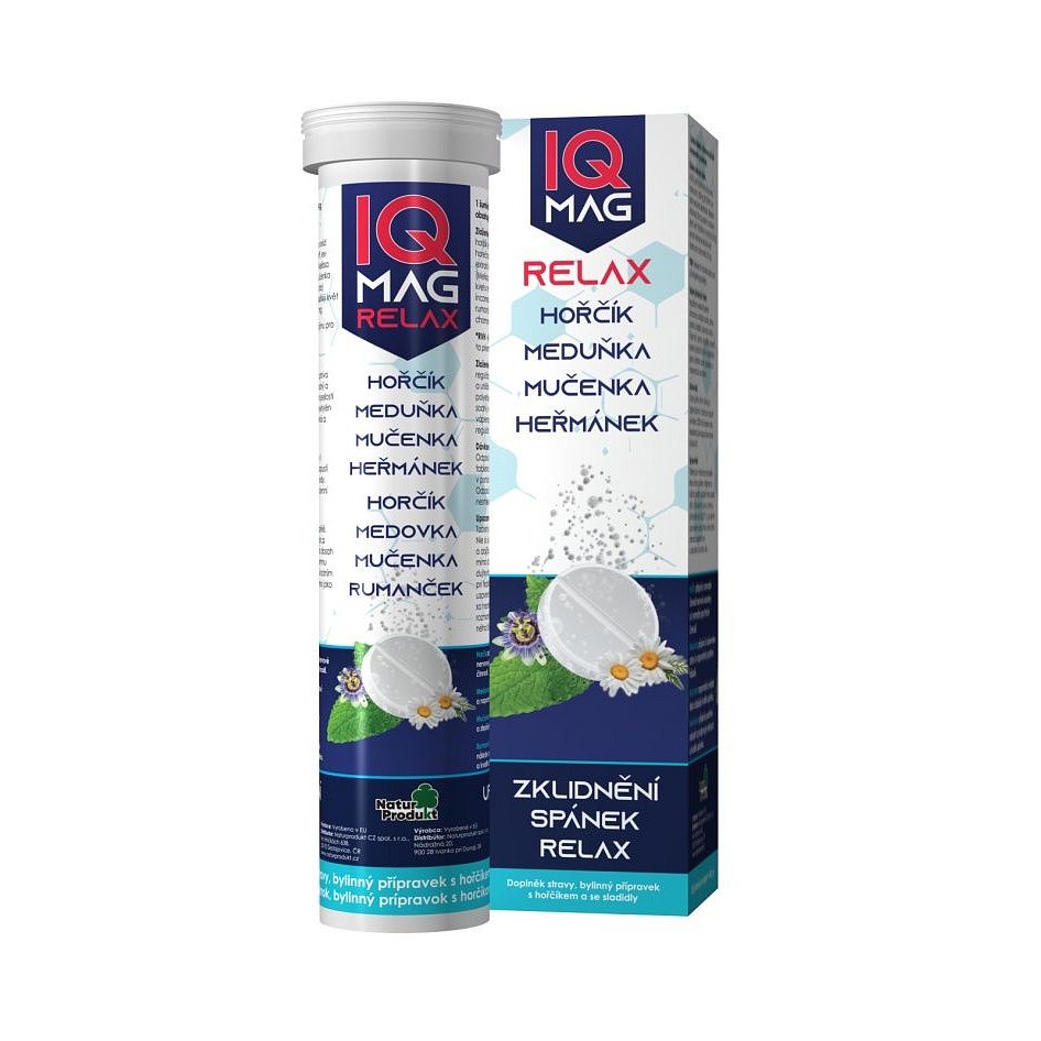 IQ Mag RELAX 20 šumivých tablet