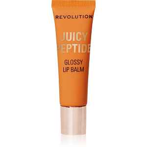 Revolution Juicy Peptide Lip Balm balzám na rty s peptidy odstín Peach Bellini Orange 8 ml