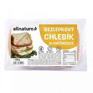 Allnature Bezlepkový chlebík slunečnicový 350g