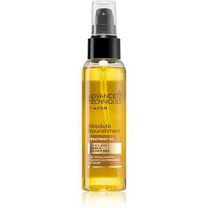 Avon Advance Techniques Absolute Nourishment vyživující olej na vlasy s arganovým olejem s kokosovým olejem 100 ml
