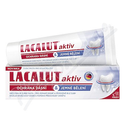 Lacalut Aktiv zub.pasta ochr.dásní & j.bělení 75ml