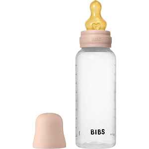 BIBS Anti-Colic Baby Bottle Latex antikoliková láhev s kaučukovou savičkou Blush 1 ks