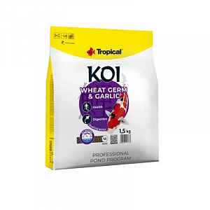 Tropical Koi Wheat Germ & Garlic Pellet M 5l/1,5kg plovoucí krmivo pro jezírkové ryby