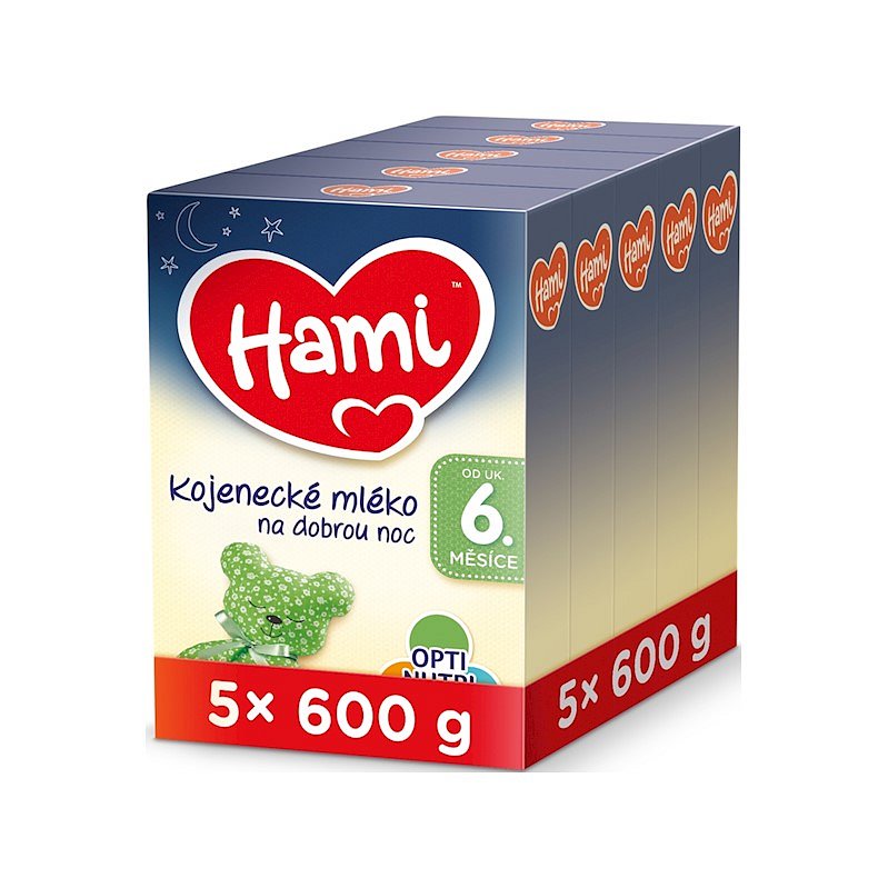 5 x HAMI 6+ Na dobrou noc (600 g) - kojenecké mléko