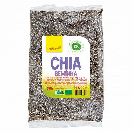 Chia semínka BIO 500 g Wolfberry*