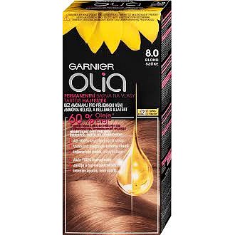Garnier Permanentní olejová barva na vlasy bez amoniaku Olia 8.0 blond