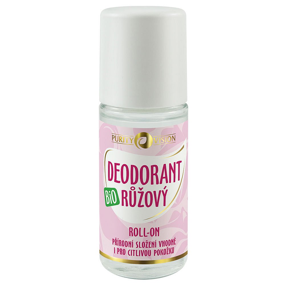 PURITY VISION Bio Růžový Deodorant roll-on 50 ml