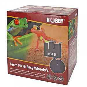 Hobby Terra Fix & Easy Wheely's - Speciální kolečka pro terária HOBBY Fix & Easy s