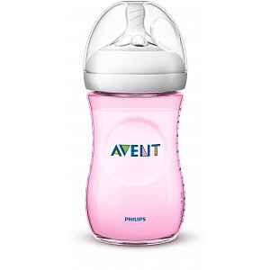 PHILIPS AVENT Láhev Natural, 1 ks růžová 260 ml