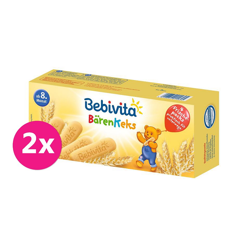2x BEBIVITA Medvědí sušenky 180 g