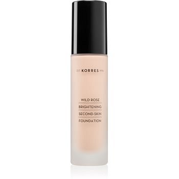 Korres Wild Rose rozjasňující make-up pro přirozený vzhled SPF 15 odstín WRF1 30 ml