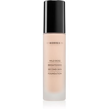 Korres Wild Rose rozjasňující make-up pro přirozený vzhled SPF 15 odstín WRF1 30 ml