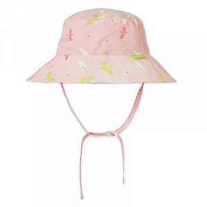 Saro Baby oboustranný klobouček s UV ochranou (0-6m) Tropical Pink