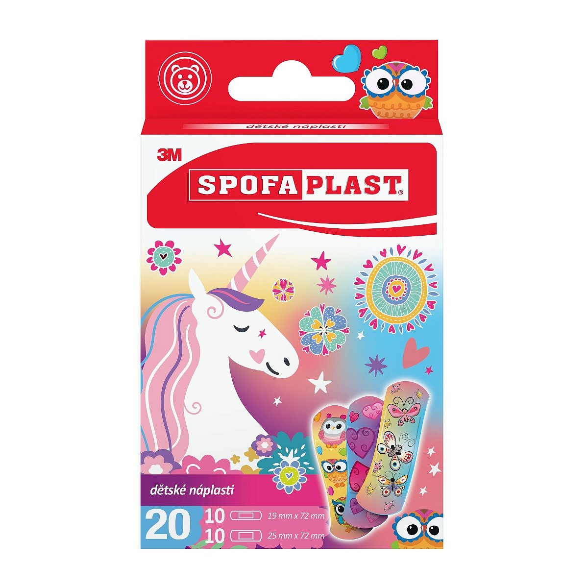 3M Spofaplast 119 Dětské náplasti dívčí motiv 20 ks