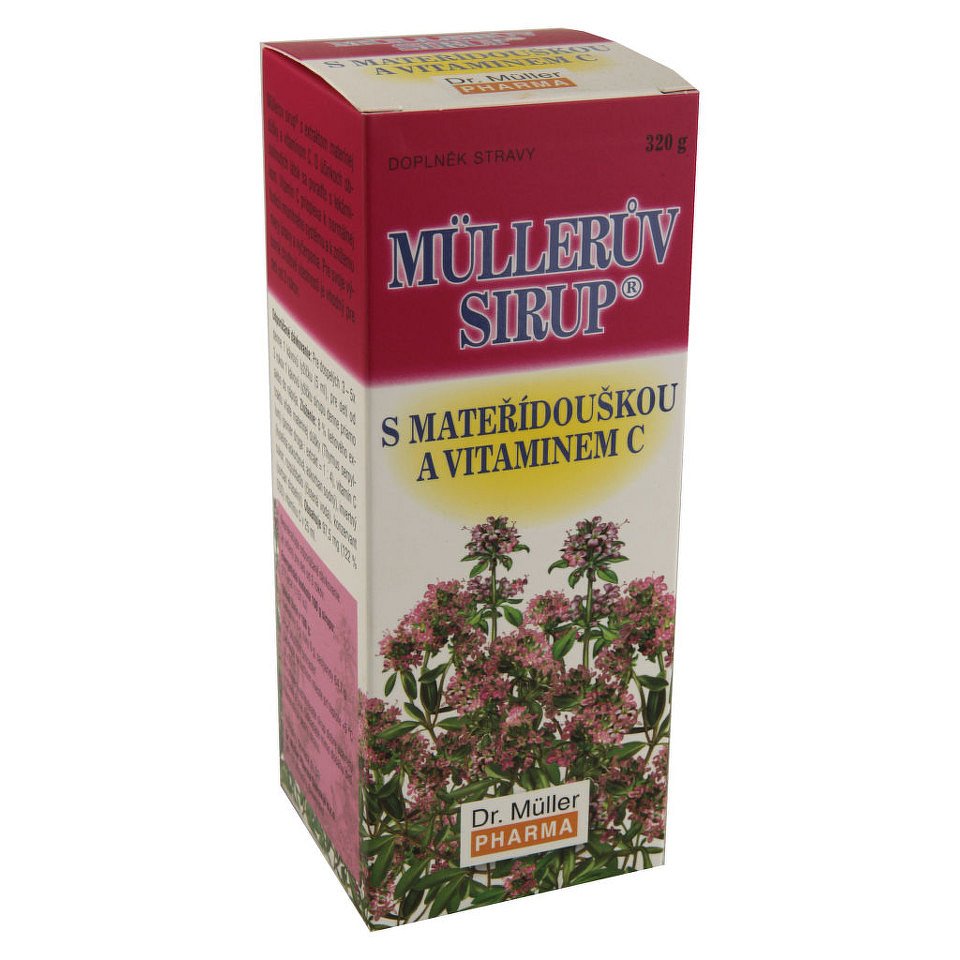 Müllerův sirup s mateřídouškou a vitaminem C 320g - II.jakost