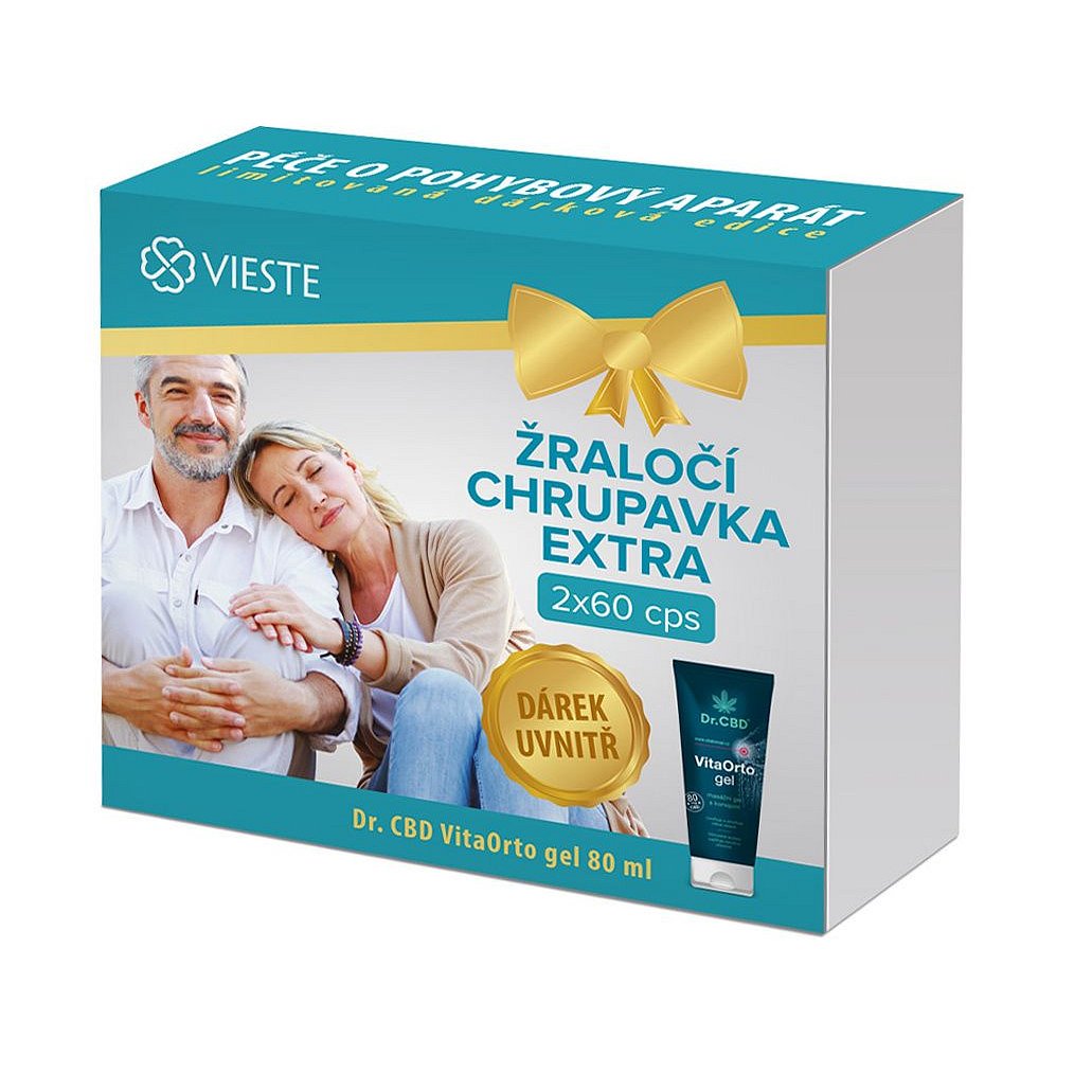Vieste Žraločí chrupavka 2x60 kapslí + dárek