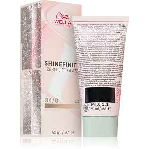 Wella Professionals Shinefinity Zero Lift Glaze demipermanentní barva na vlasy odstín 04/0 - Natural Espresso 60 ml