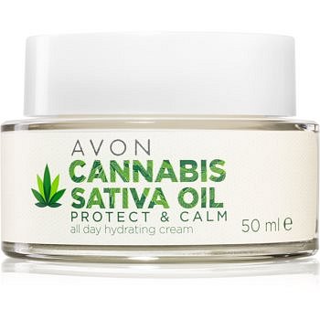 Avon Cannabis Sativa Oil hydratační krém s konopným olejem 50 ml