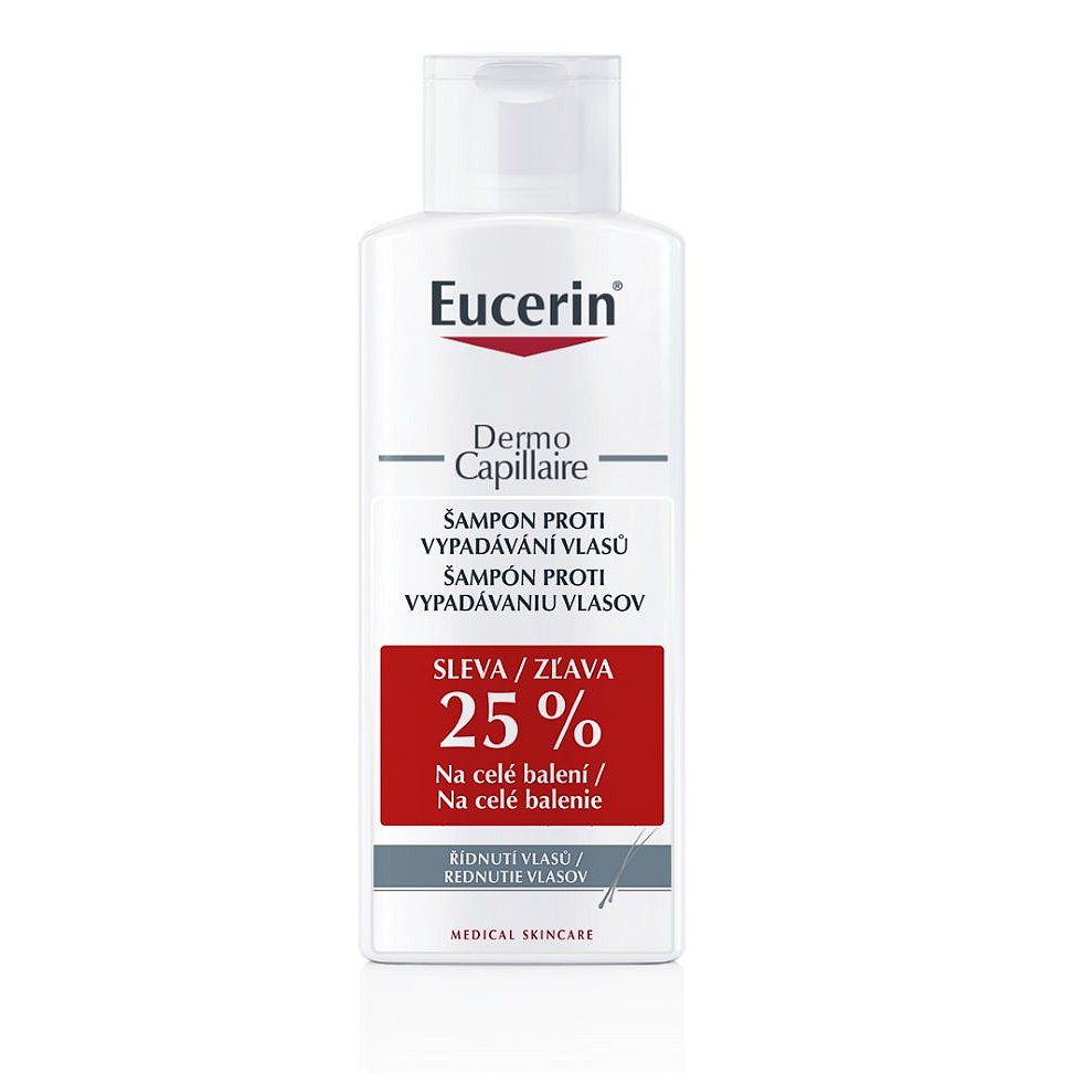 Eucerin Dermocapillaire Šampon proti vypadávání vlasů duopack 2x250 ml