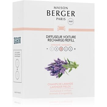 Maison Berger Paris Car Lavender Fields vůně do auta náhradní náplň