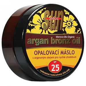 SUN opalovací máslo OF25 s arganovým olejem 200ml