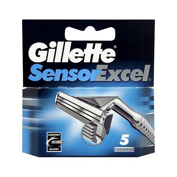 Gillette Sensor Excel náhradní hlavice 5 ks