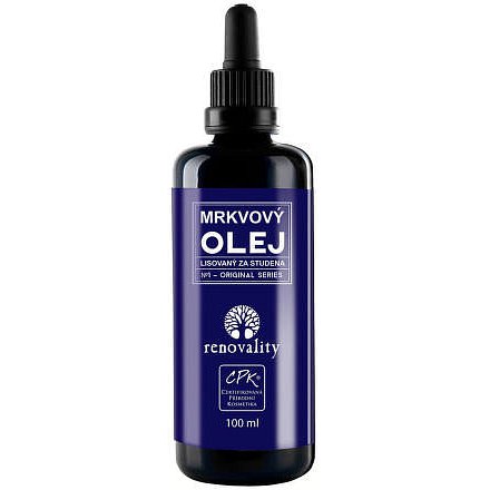 Renovality Mrkvový olej lisovaný za studena 100ml