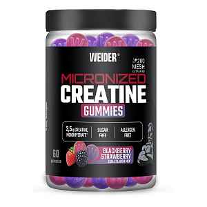 WEIDER Micronized creatine gummies ostružina jahoda 60 kapslí