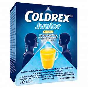 Coldrex Junior horký nápoj citron 10 ks