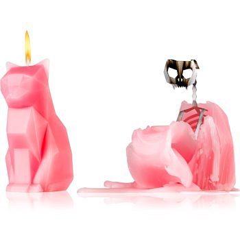 54 Celsius PyroPet KISA (Cat) dekorativní svíčka dusty pink 17 cm
