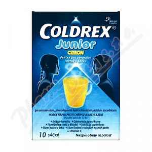 Coldrex Junior horký nápoj citron 10 ks