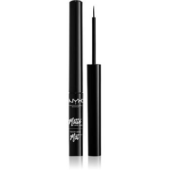 NYX Professional Makeup Matte Liquid tekuté linky na oči s matným finišem odstín 01 Black 2 ml