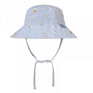 Saro Baby oboustranný klobouček s UV ochranou (0-6m) Navy Hugs