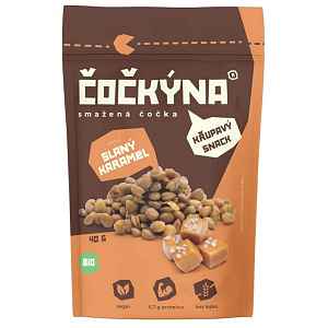 Čočkýna Smažená Čočka Bio 40 g slaný karamel