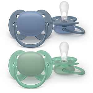 Philips Avent Ultrasoft SCF091/42 6-18 m dudlík Boy 2 ks