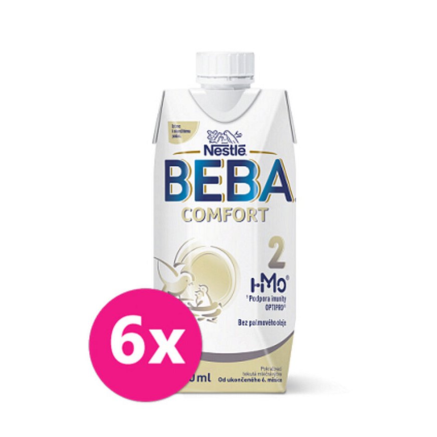6x BEBA COMFORT 2 HM-O Tekutá 500ml - Pokračovací kojenecké mléko